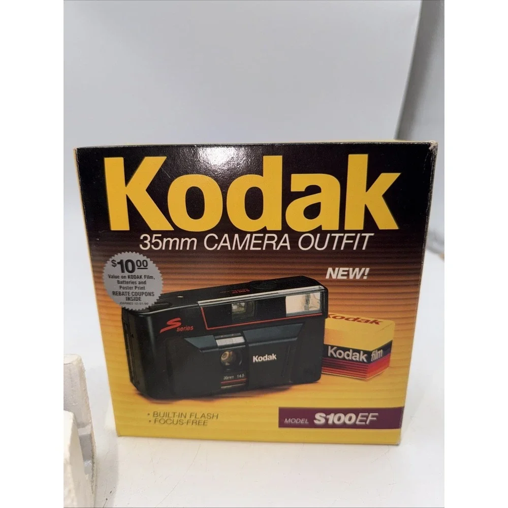 Kodak S100 EF S Series 35MM Film Camera Point & Shoot Black Open BoxNo Film Read